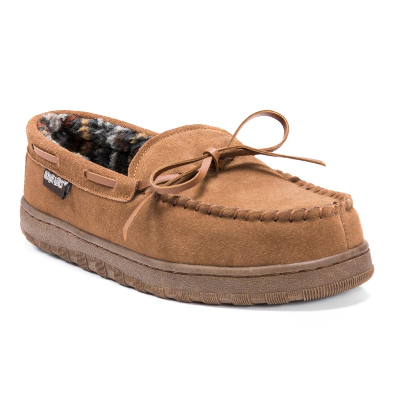 MUK LUKS Men's Paul Slipper, Tan, 12 - Image 1